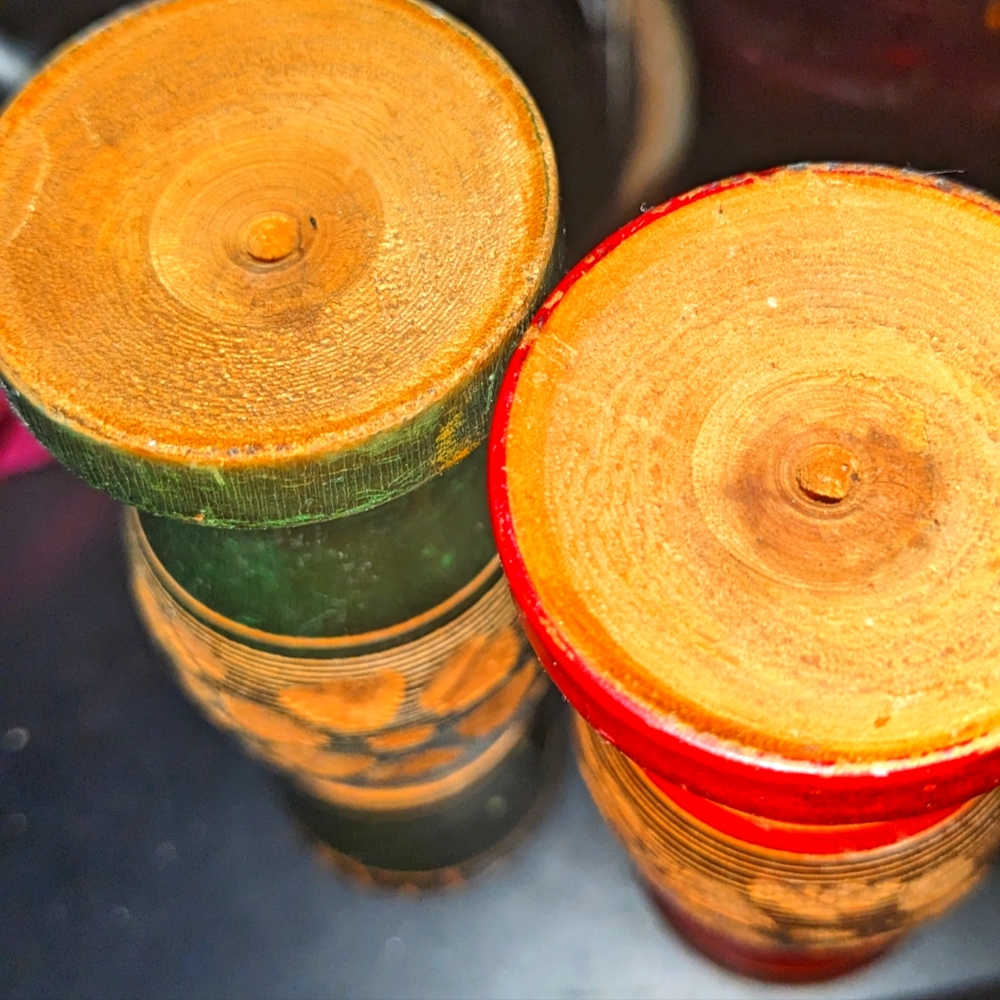 Vintage boho salt n pepper